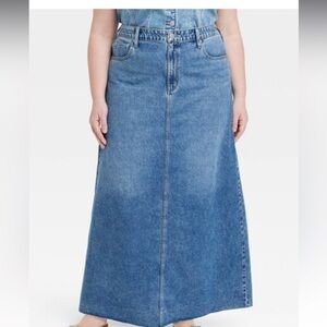 Denim Maxi Skirt